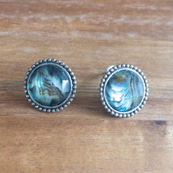 Blue/Green Earrings - Picture 2 of 3